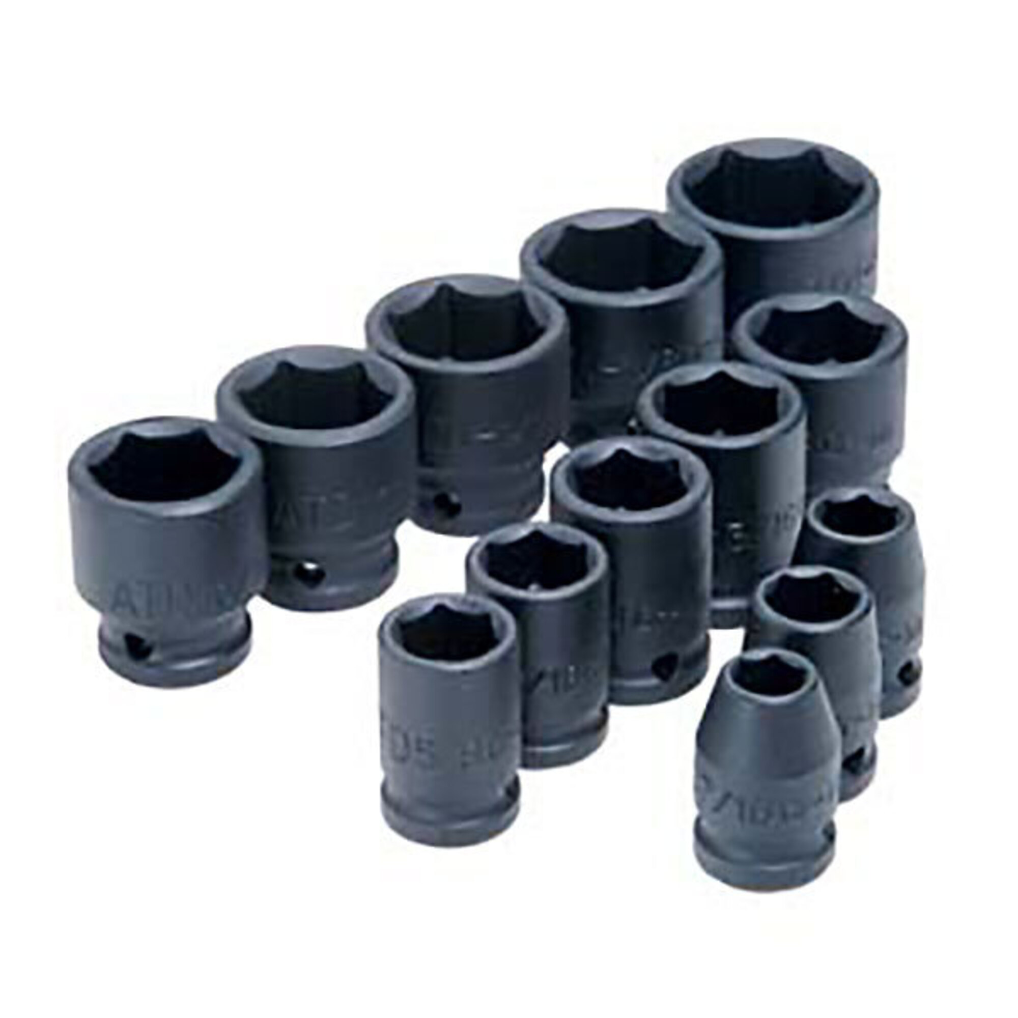 ATD Socket Impact Set 1/2Dr 13Pc Fractional Standard, Model# 10350